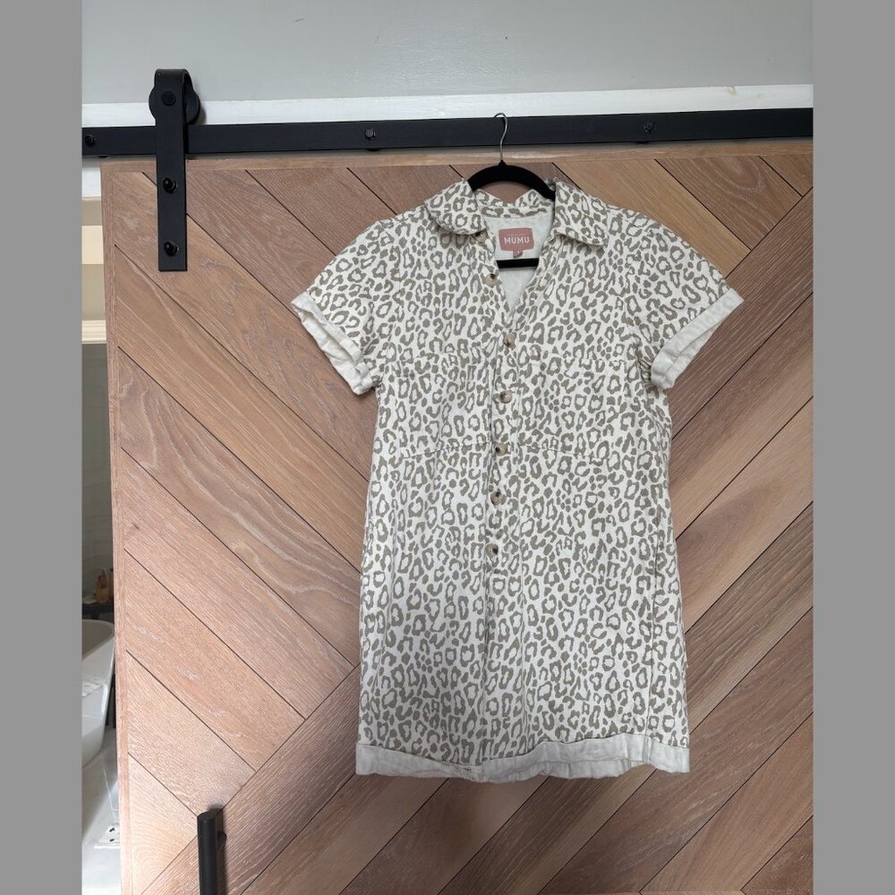 Show Me Your Mumu Leopard Print Button-Front Romp… - image 4